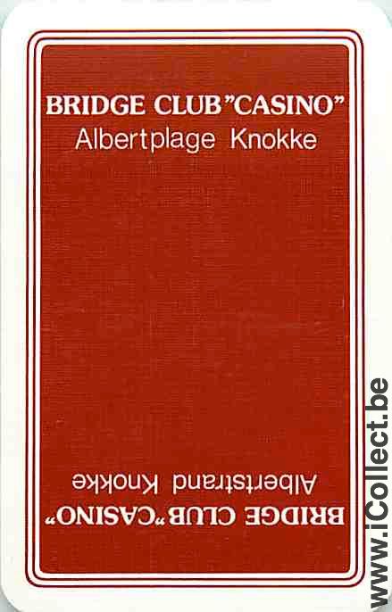 Single Swap Playing Cards Bridge Club "CASINO" Knokke (PS10-40E)