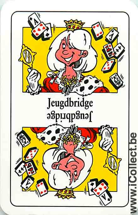 Single Swap Playing Cards Queen Bridge (PS10-32B) - Click Image to Close