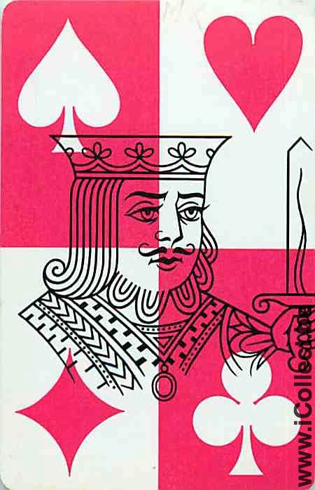 Single Swap Playing Cards King Pink (PS10-33D)