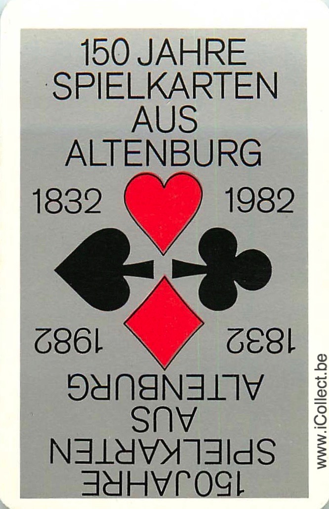 Single Swap Playing Cards Symbols Altenburg (PS22-32C) - Click Image to Close