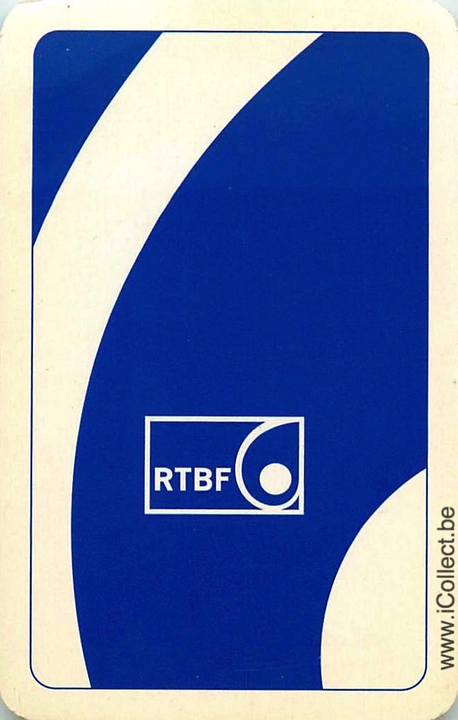 Single Swap Playing Cards RTBF Television Channel (PS22-32D) - Click Image to Close