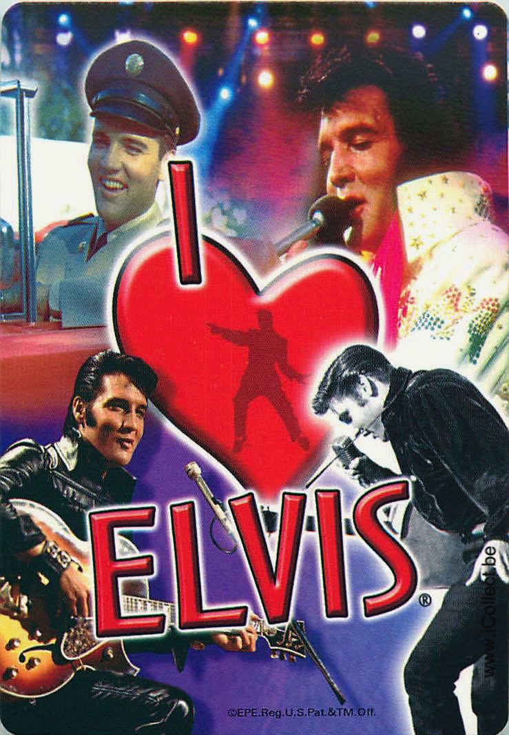 Single Swap Playing Cards Entertainment Elvis Presley (PS20-17G) - Click Image to Close