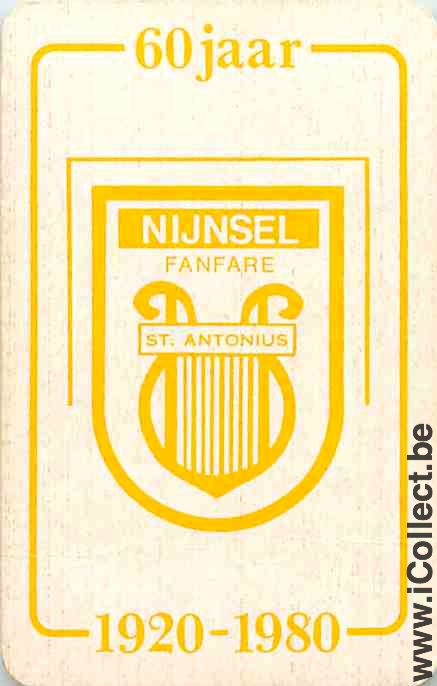 Single Swap Playing Cards Music Instrument Nijnsel (PS01-28H)