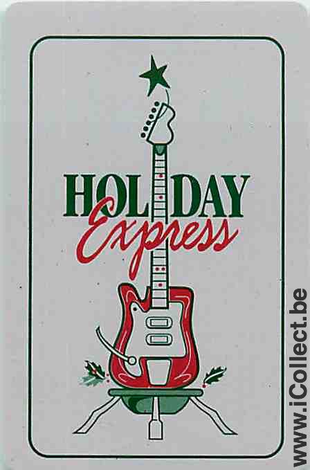 Single Playing Cards Music Guitar Holiday Express (PS01-30F)