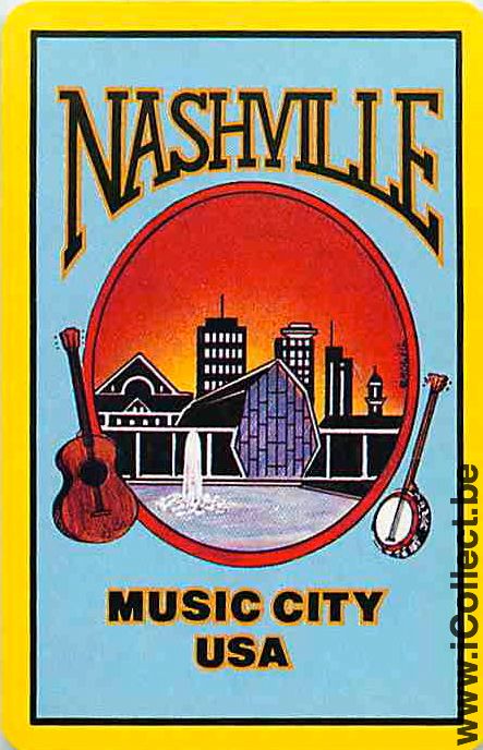 Single Playing Cards Entertainment Instruments Nashville (PS12-4 - Click Image to Close