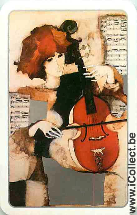 Single Swap Playing Cards Music Violin (PS08-29D)