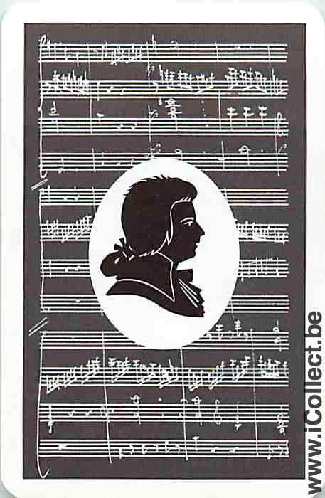 Single Swap Playing Cards Music Mozart (PS12-05E) - Click Image to Close