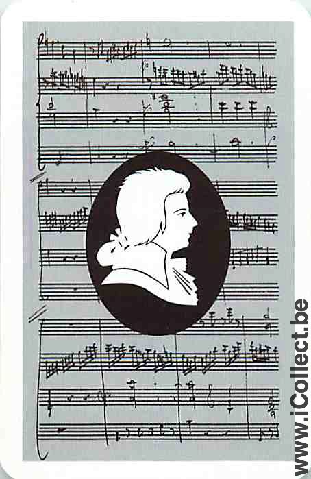 Single Swap Playing Cards Music Mozart (PS12-05F)