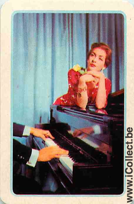 Single Swap Playing Cards Music Piano Lesson (PS12-05G) - Click Image to Close