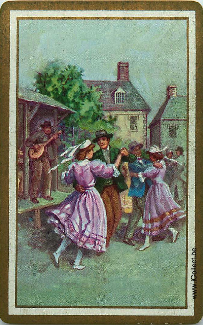 Single Swap Playing Cards People Dancers (PS05-12F)