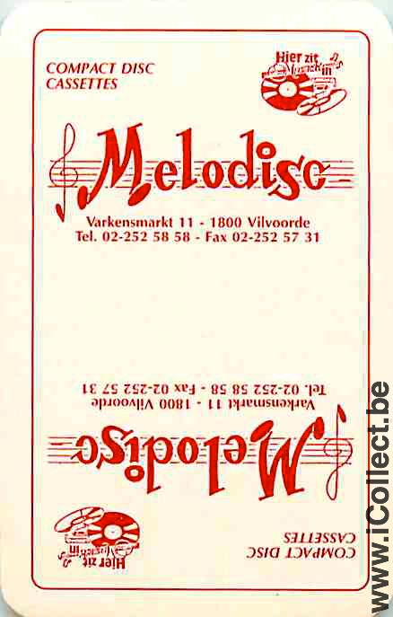 Single Swap Playing Cards Music Melodisc (PS08-30G) - Click Image to Close