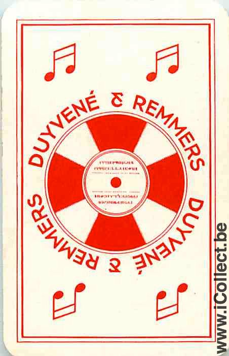 Single Playing Cards Music Duyvene & Remmers (PS12-05B)