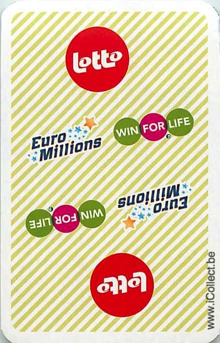 Single Swap Playing Cards Lotto Euromillions (PS19-39G) - Click Image to Close