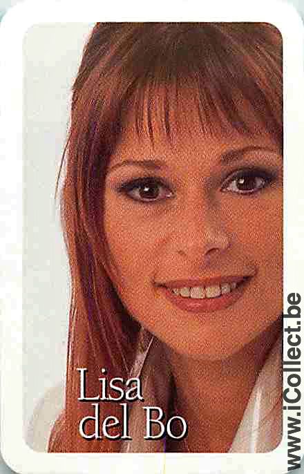Single Swap Playing Cards Singer Woman Lisa Del Bo (PS07-28F)