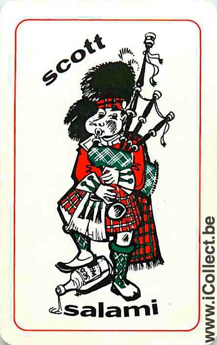 Single Swap Playing Cards Musician Bagpipes Scott (PS08-27C)