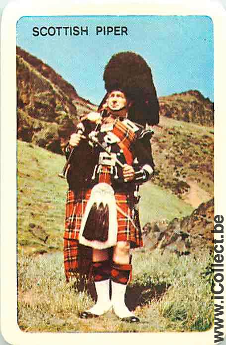 Single Swap Playing Cards Bagpipes Musician (PS12-45H) - Click Image to Close