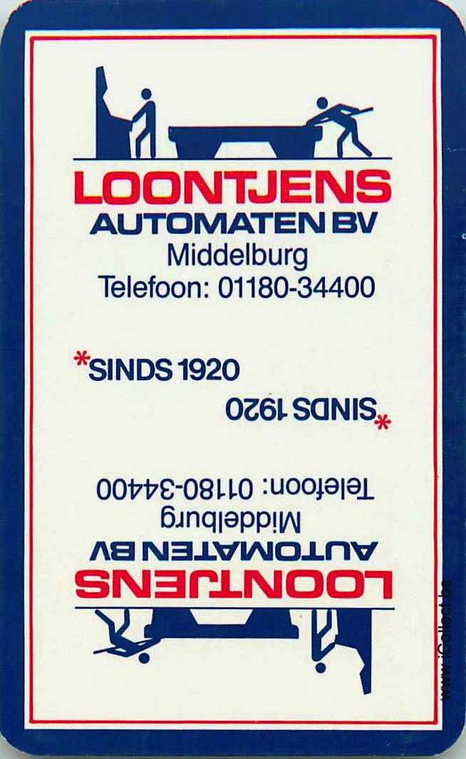 Single Swap Playing Cards Entertainment Loontjens (PS21-55B) - Click Image to Close