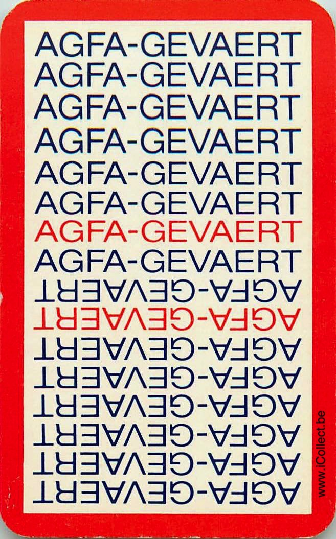Single Swap Playing Cards Entertainment Agfa-Gevaert (PS08-18B) - Click Image to Close