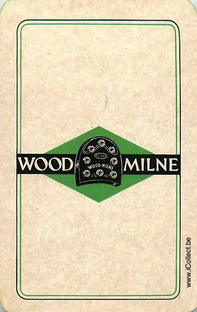 Single Swap Playing Cards Fashion Shoes Wood Milne (PS01-51G)