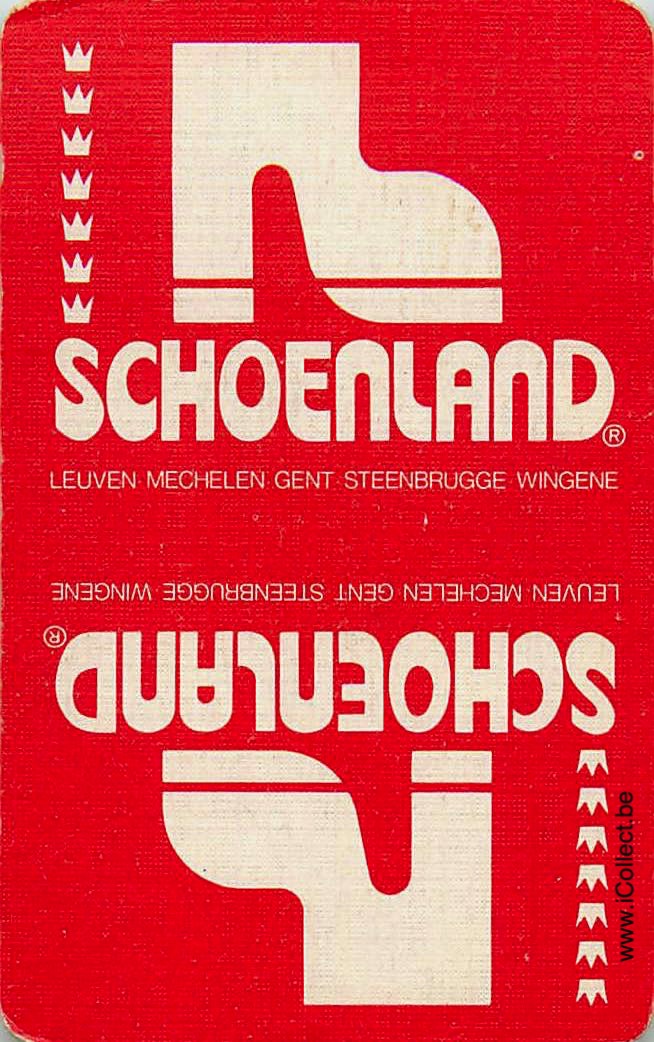 Single Swap Playing Cards Fashion Schoenland (PS23-14I) - Click Image to Close