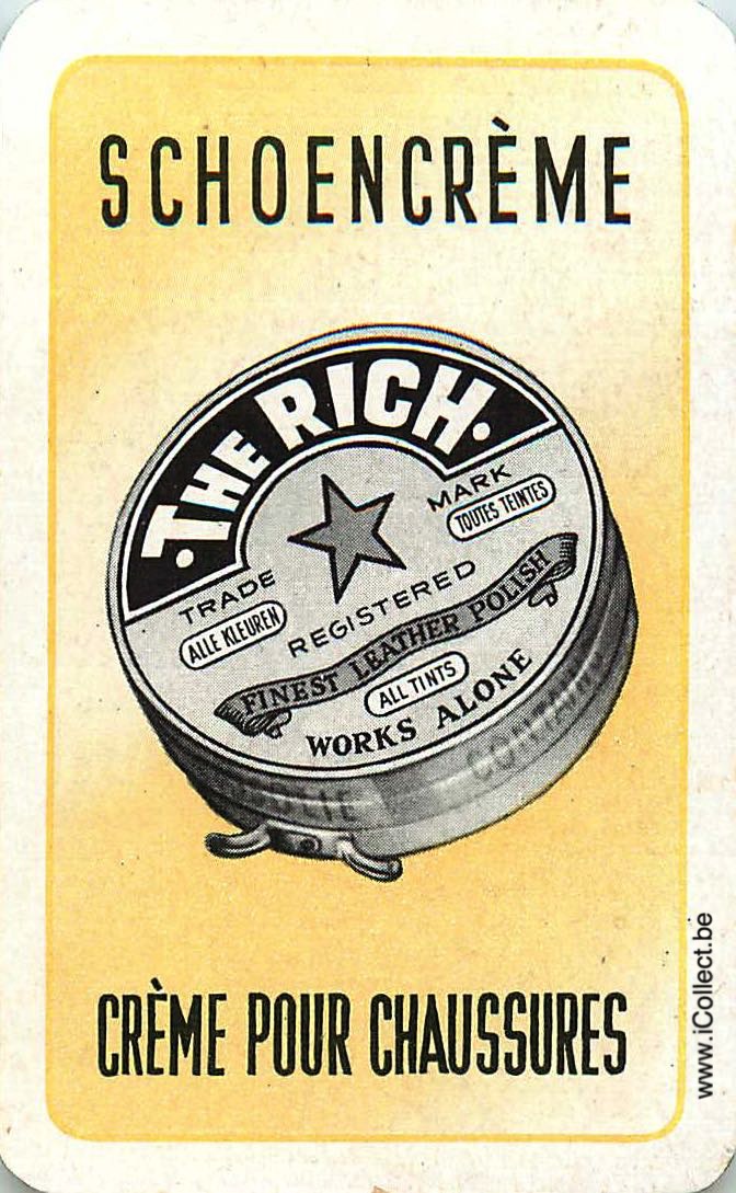 Single Swap Playing Cards Fashion The Rich Shoe Polish (PS02-13E - Click Image to Close