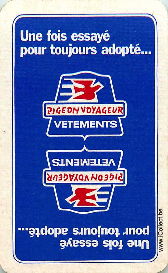 Single Swap Playing Cards Fashion Pigeon Voyageur (PS23-33A)