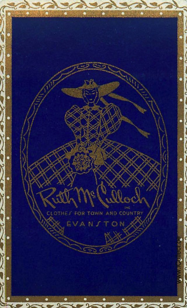 Single Swap Playing Cards Fashion Ruth Mc Culloch (PS23-42I) - Click Image to Close