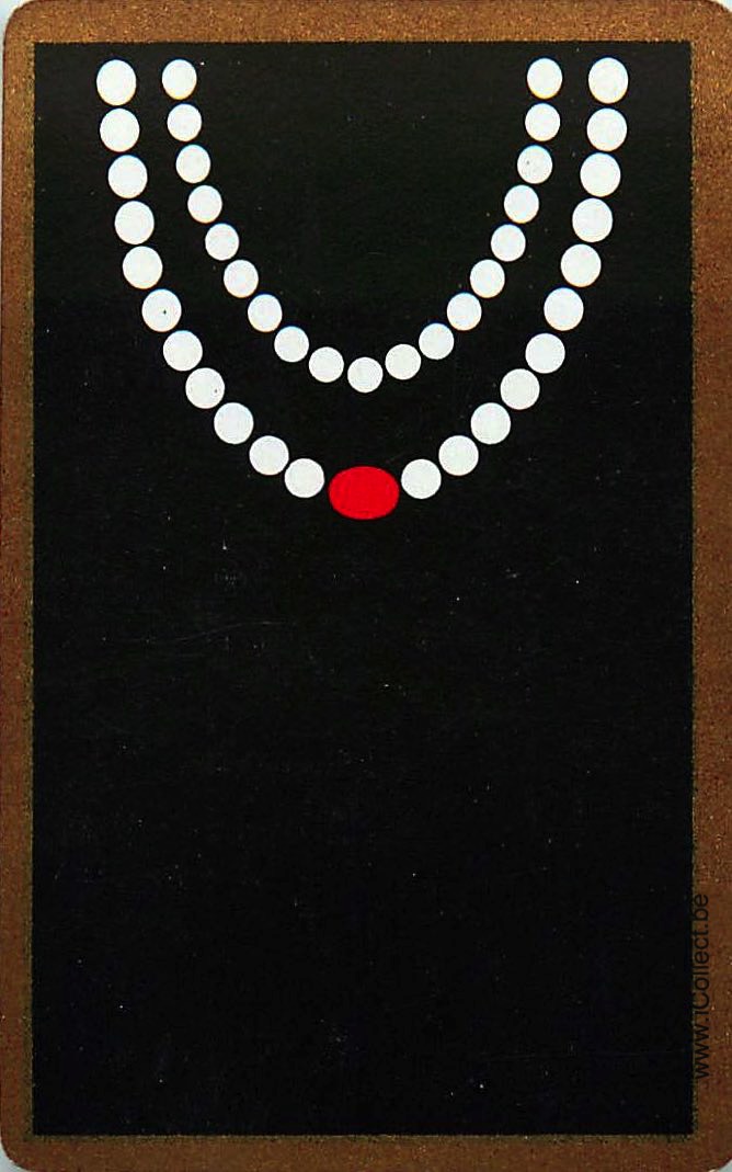 Single Swap Playing Cards Fashion Necklace Jewel (PS23-43G)