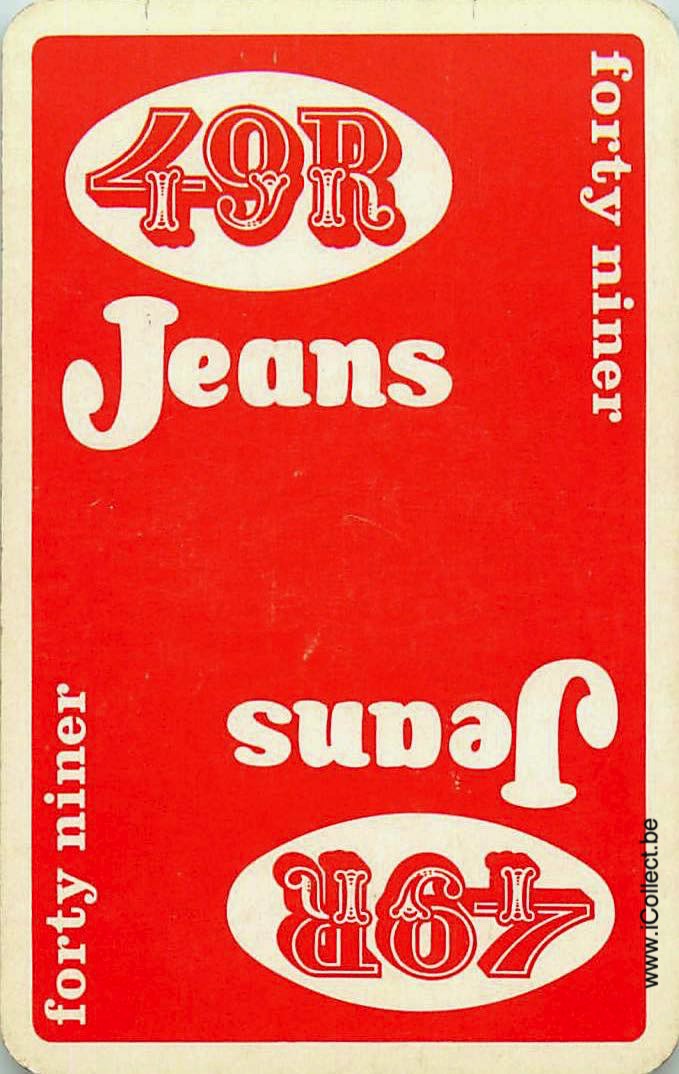 Single Swap Playing Cards Fashion 49R Jeans (PS23-55B) - Click Image to Close