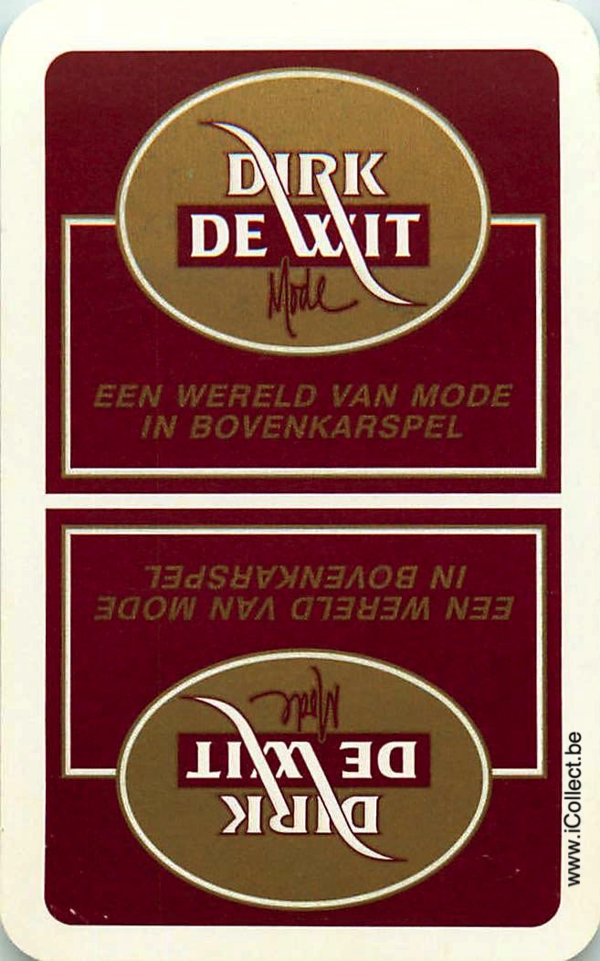 Single Swap Playing Cards Fashion Dirk De Wit (PS23-31D)