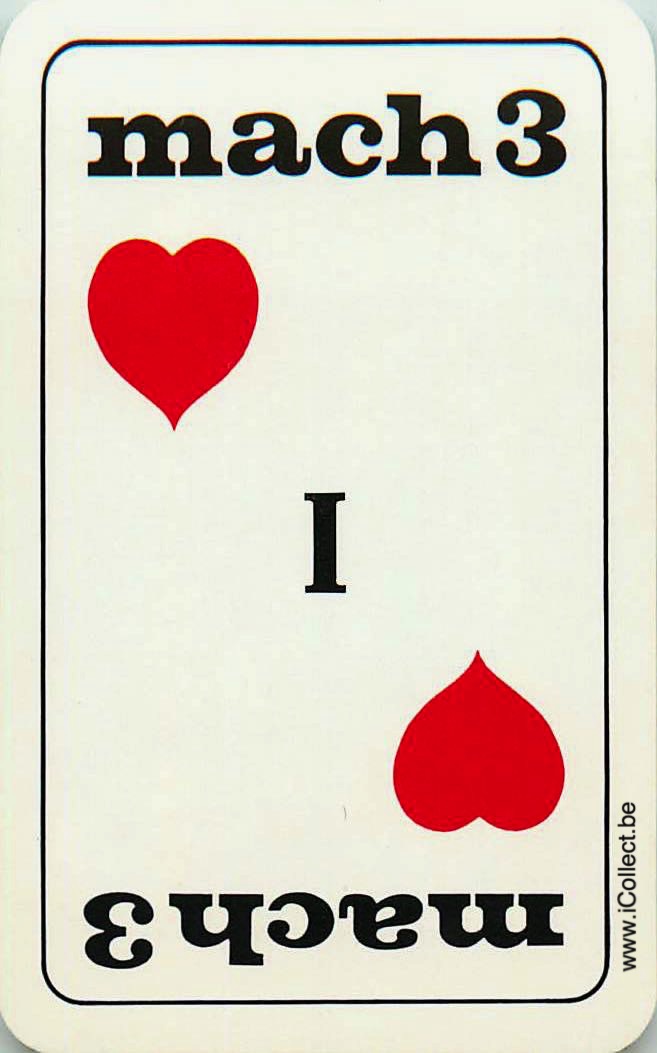 Single Swap Playing Cards Fashion I Love Mach3 (PS14-26A)