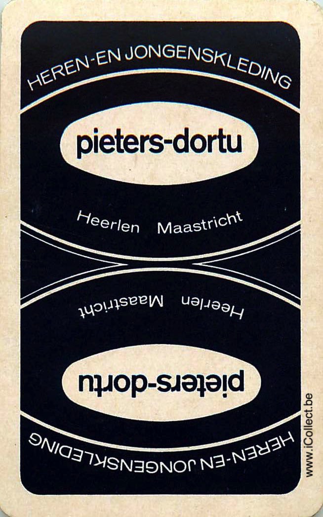 Single Swap Playing Cards Fashion Pieters-Dortu (PS14-29C)