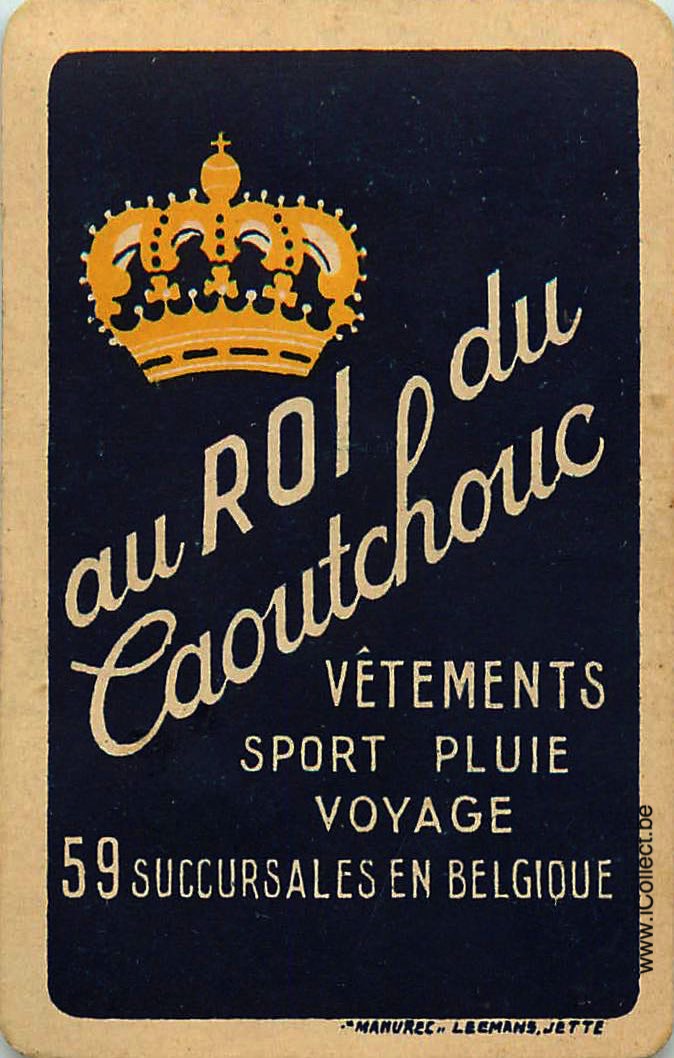 Single Swap Playing Cards Fashion Roi du Caoutchouc (PS14-38E)