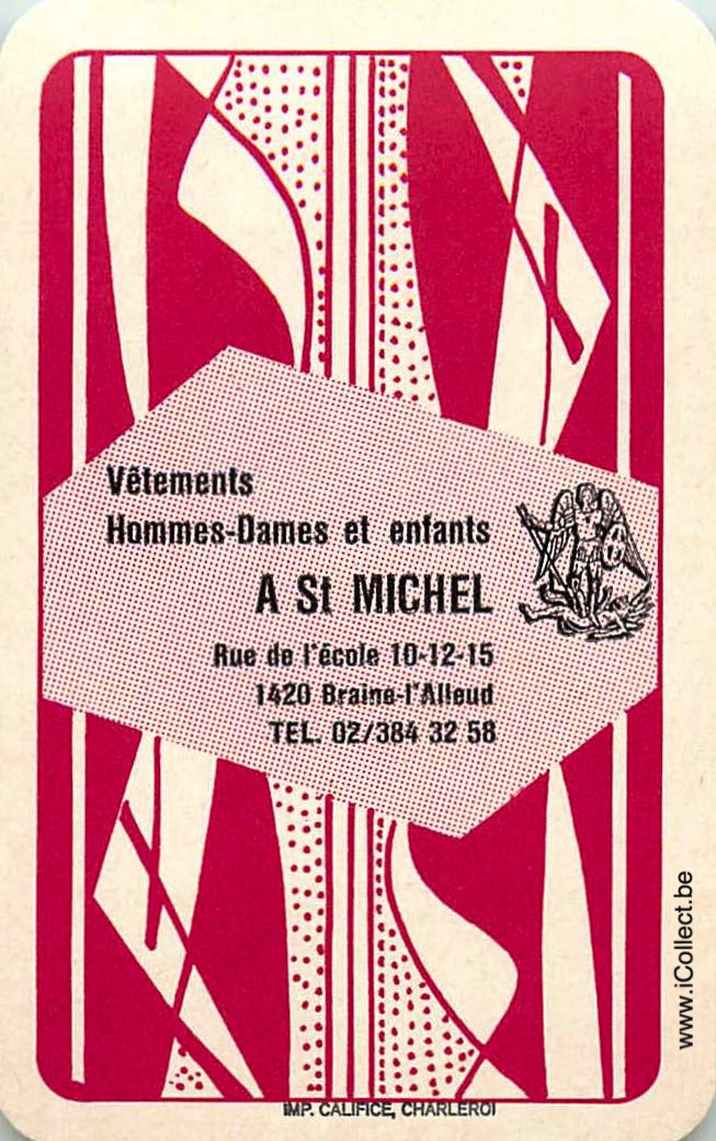 Single Swap Playing Cards Fashion St Michel Clothes (PS14-39A) - Click Image to Close