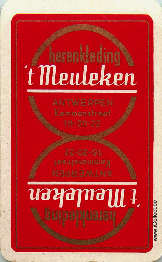 Single Swap Playing Cards Fashion t Meuleken (PS14-41C)