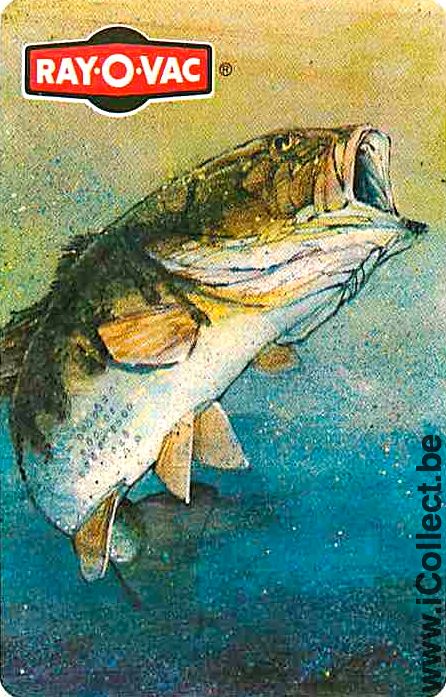 Single Playing Cards Fish River Fish Ray-O-Vac (PS04-51C)