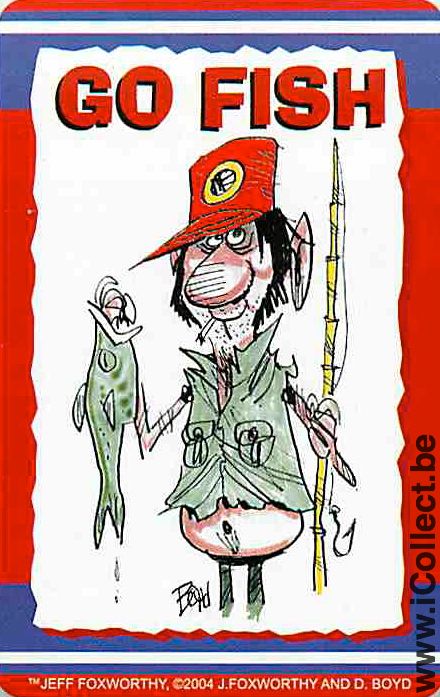 Single Playing Cards Fisherman Go Fish (PS02-42I) - Click Image to Close