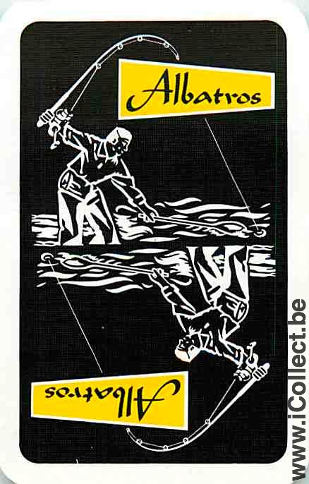 Single Playing Cards Fish Fishing Albatros (PS12-59A) - Click Image to Close