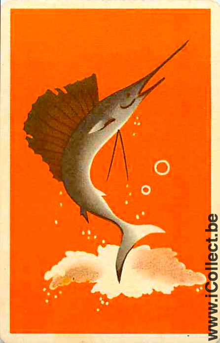 Single Playing Cards Fish Fish Espadon (PS04-51I)