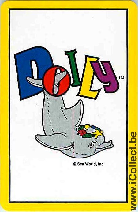 Single Playing Cards Fish Dolfins Dolly Sea World (PS12-58C) - Click Image to Close