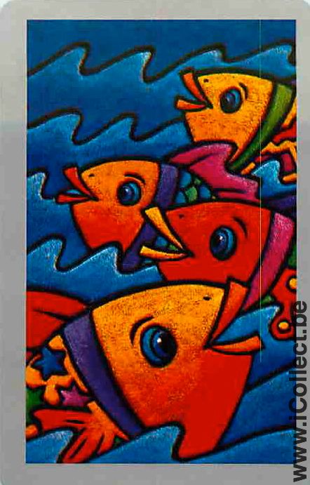 Single Playing Cards Fish Pictural (PS12-60F) - Click Image to Close