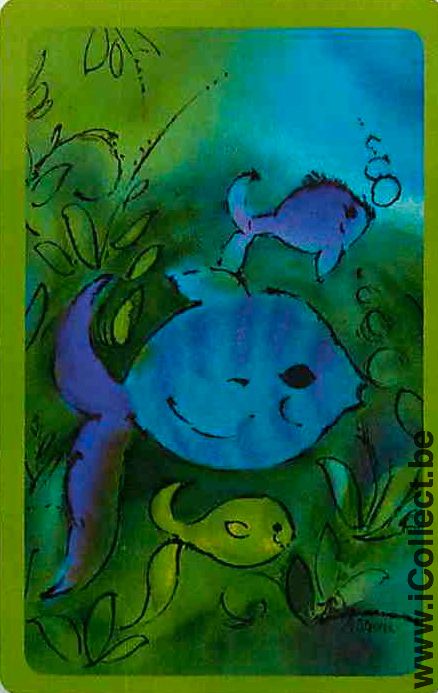 Single Playing Cards Fish Pictural (PS06-53H)