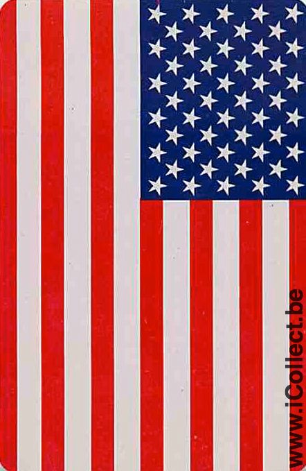 Single Playing Cards Flag USA (PS11-53E)