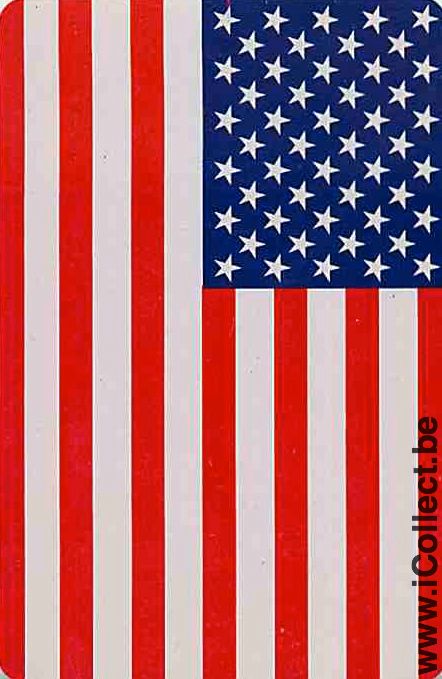 Single Playing Cards Flag USA (PS11-53E) - Click Image to Close