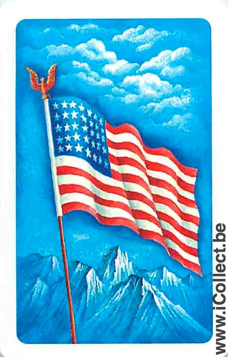 Single Swap Playing Cards Flag USA (PS11-54C) - Click Image to Close