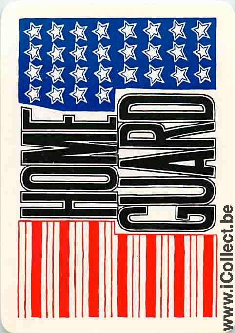 Single Playing Cards Flag USA (PS11-54D)