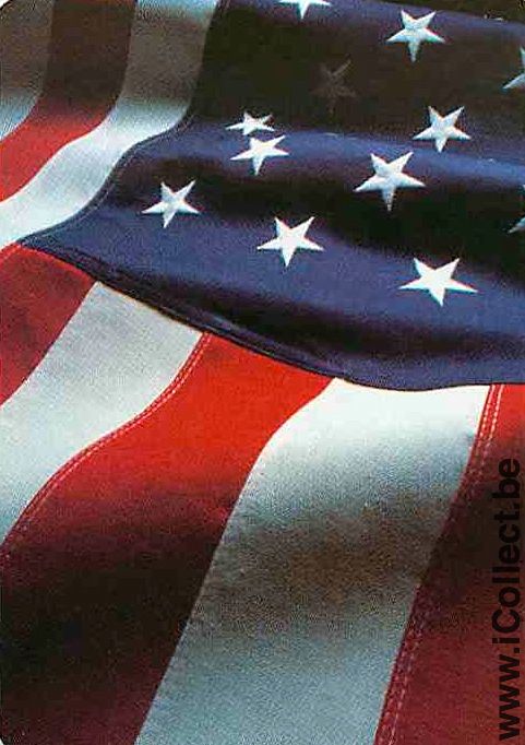 Single Playing Cards Flag USA (PS11-55E) - Click Image to Close