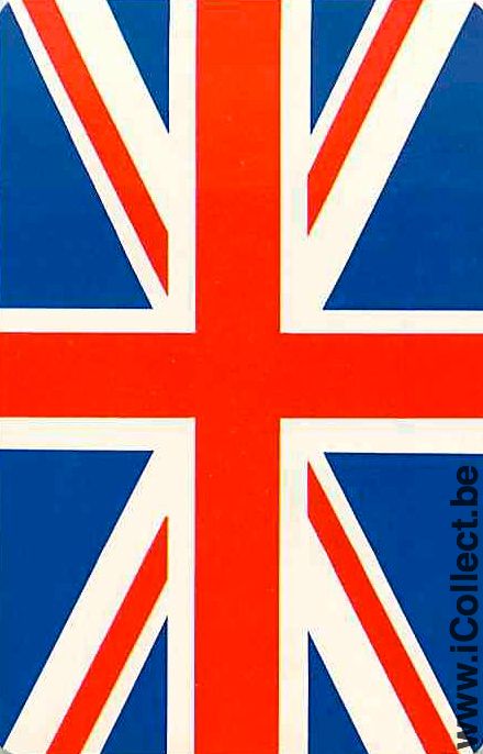 Single Playing Cards Flag United Kingdom (PS11-56B) - Click Image to Close