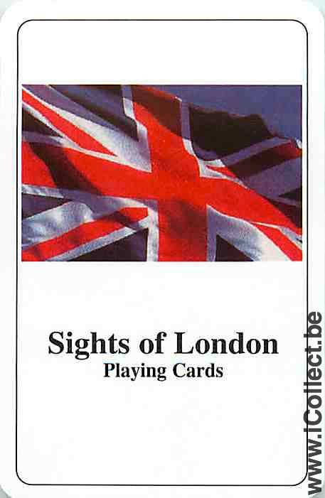 Single Playing Cards Flag UK Sights of London (PS11-56C) - Click Image to Close