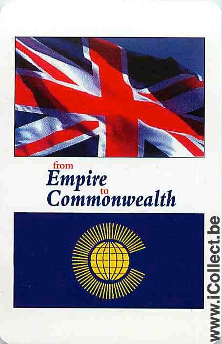 Single Playing Cards Flag UK Commonwealth (PS13-40H) - Click Image to Close